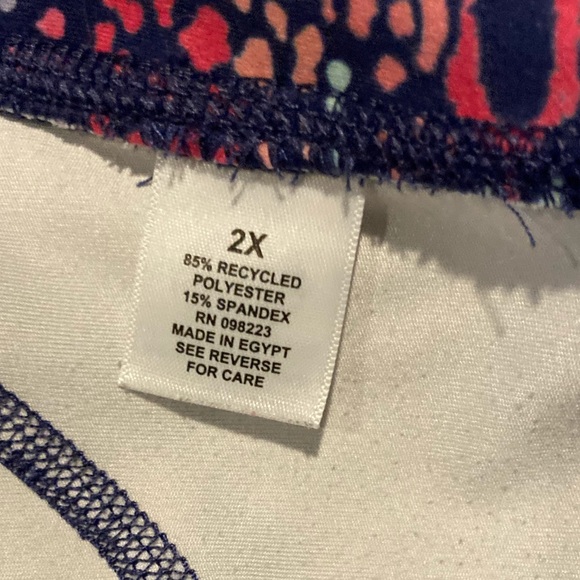 EUC Colorful Ankle Leggings Plus Size 2X - Picture 11 of 11